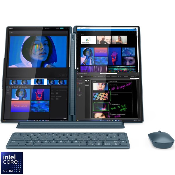 Lenovo Yoga Book 9 14IAH10 cu două ecrane OLED 2.8K și Intel Core Ultra 7 - Imagine 1