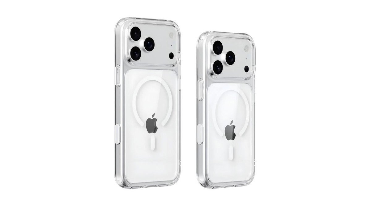 Randări iPhone 17 Pro și Pro Max cu noul design și logo-ul Apple relocat